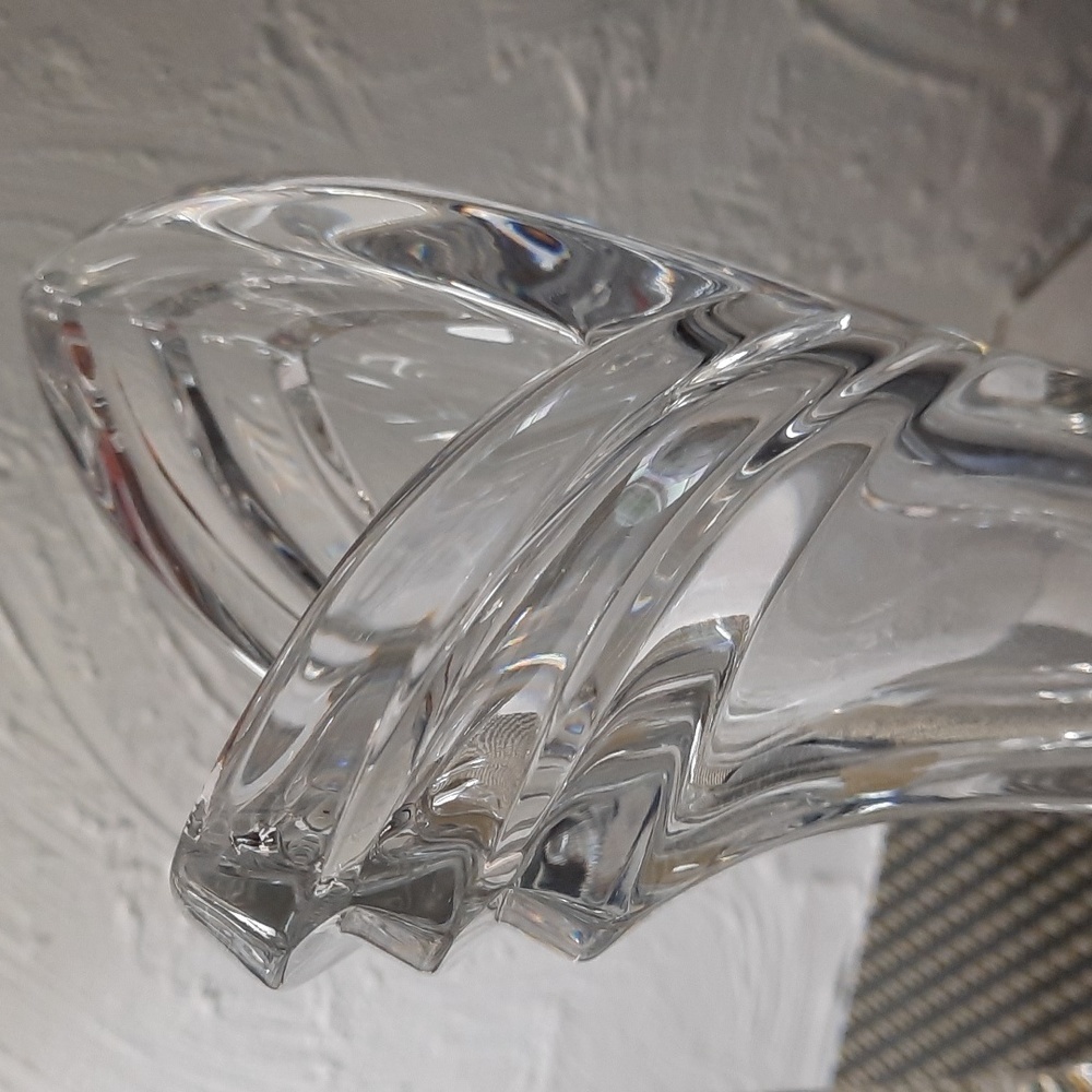 8.5 in Mikasa Crystal vase. - Picture 3 of 3